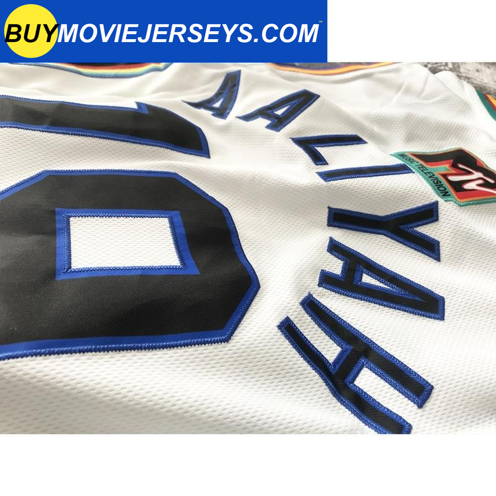 AALIYAH 1996 MTV ROCK N JOCK #19 BRICKLAYERS Basketball Jersey