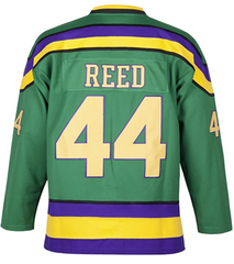 The Mighty Ducks Movie Hockey Jersey Fulton Reed  # 44 Defenseman