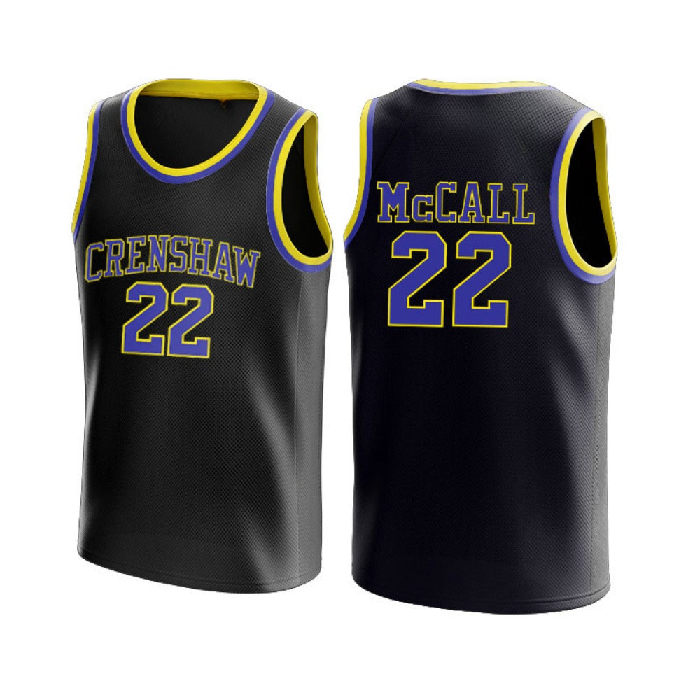 Love and Basketball Quincy McCall #22 Basketball Movie Jersey Black
