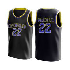 Love and Basketball Quincy McCall #22 Basketball Movie Jersey Black