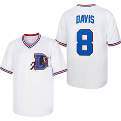 Crash Davis #8 Durham Bulls Jersey Shirt Baseball Jersey
