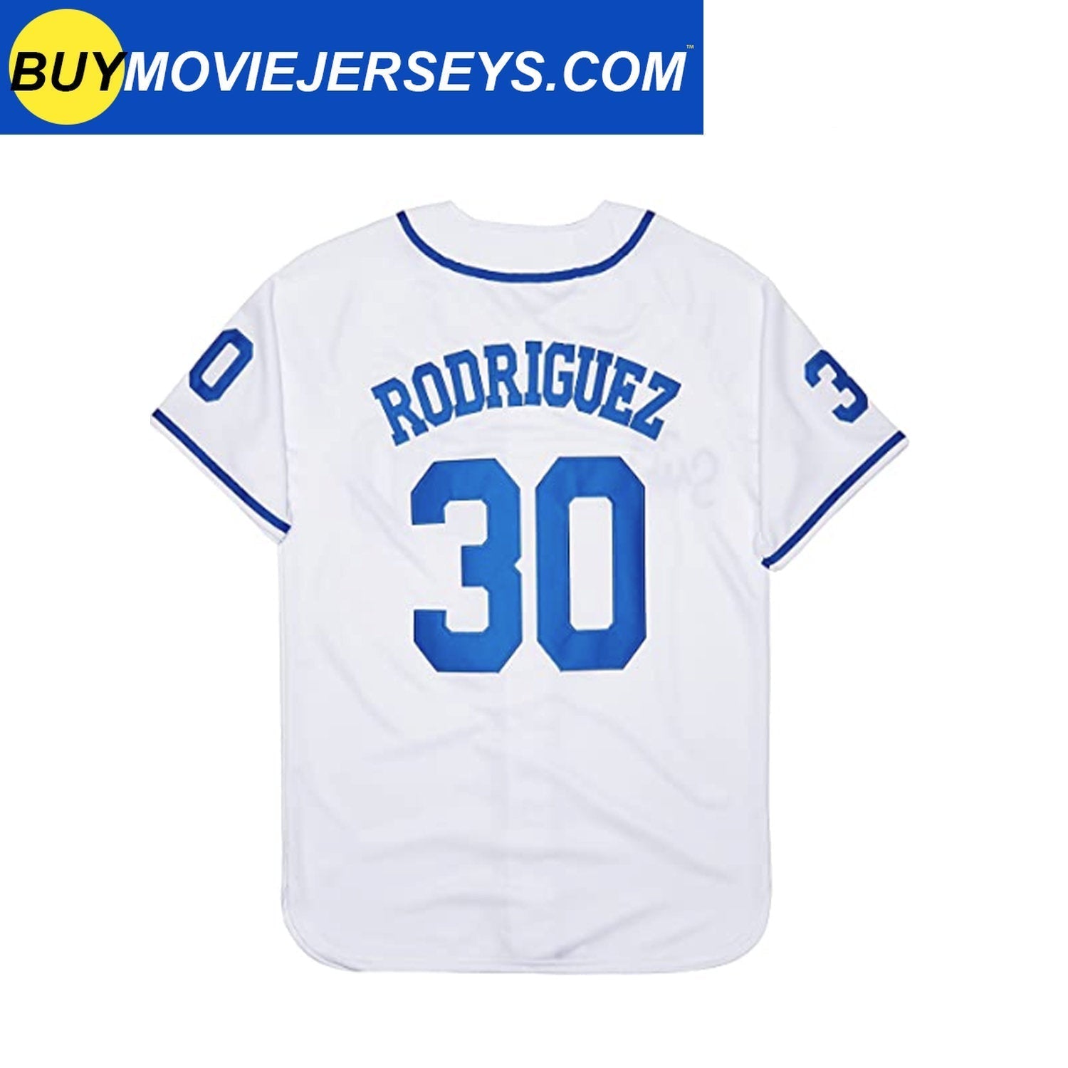 The Sandlot Benny Rodriguez #30 Men Stitched Movie Baseball Jersey White Color