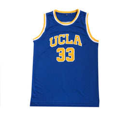 Classic Vintage Throwback 00s UCLA Kareem Abdul-Jabbar Alcindor #33 Basketball Jersey - Blue