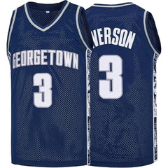 Hoyas Allen Iverson #3 University of Georgetown Basketball Jersey