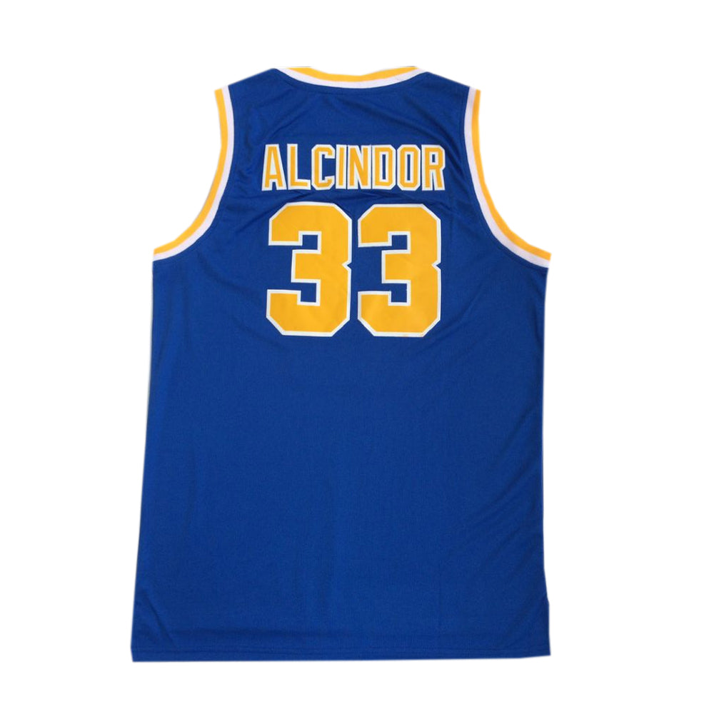 Classic Vintage Throwback 00s UCLA Kareem Abdul-Jabbar Alcindor #33 Basketball Jersey - Blue