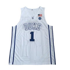 Zion Williamson #1 Duke Basketball Jersey College- White