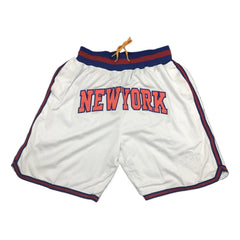 Classic New York Shorts Sports Pants with Zip Pockets
