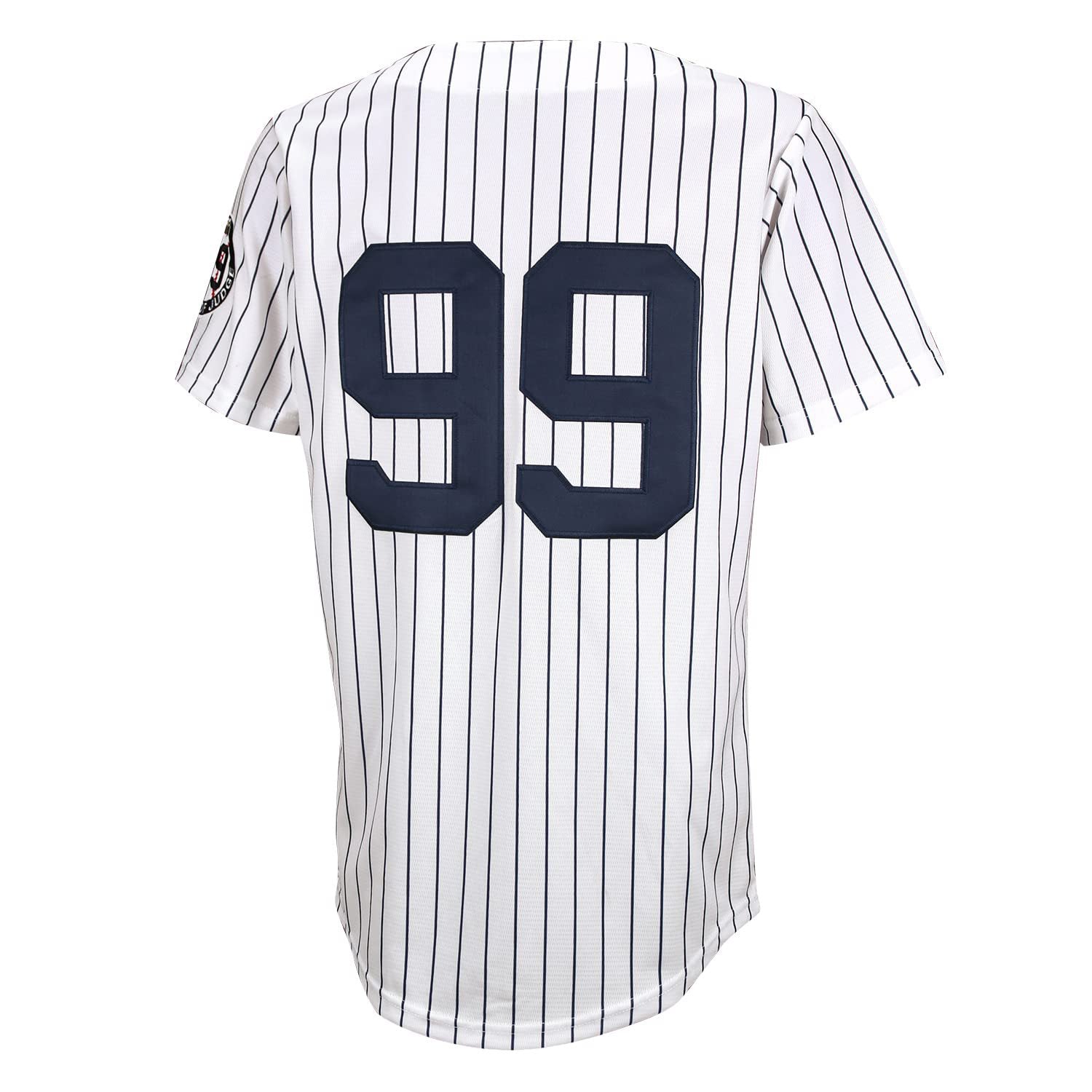 Hammer of Judge #99 Stripes Retro Baseball Jersey Stitched 90s Clothing Shirt for Party