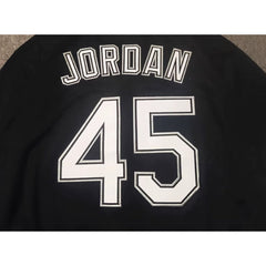 Michael Jordan  #45 Button Down Baseball Jersey - Black