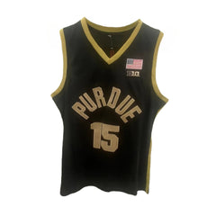Zach Edey #15 Purdue Custom Retro Men Basketball Jersey Stitched  - Black
