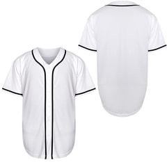 Baseball Shirt Solid Color Blank Empty Version Jersey Training Baseball Uniform for Men