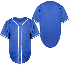 Baseball Shirt Solid Color Blank Empty Version Jersey Training Baseball Uniform for Men
