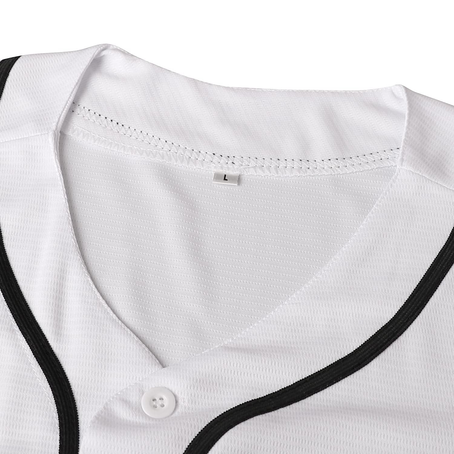 Baseball Shirt Solid Color Blank Empty Version Jersey Training Baseball Uniform for Men