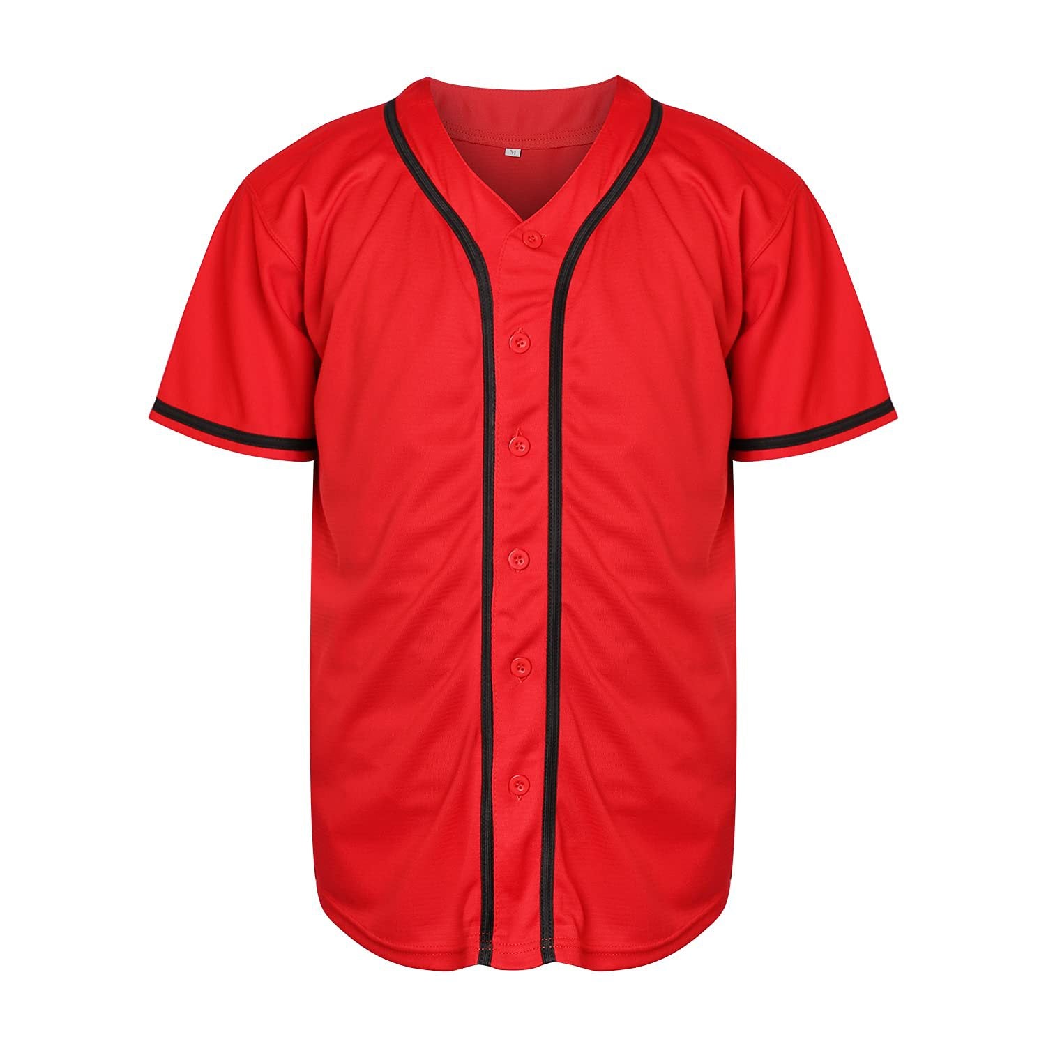 Baseball Jersey Solid Color Empty Version Jersey Training Baseball Uniform for Men