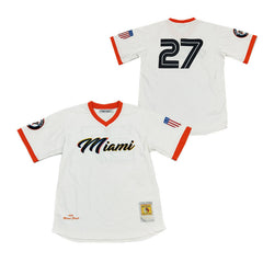 Retro Vantage Miami Giants 1930s Short-sleeved Men's Embroidery Baseball Jersey