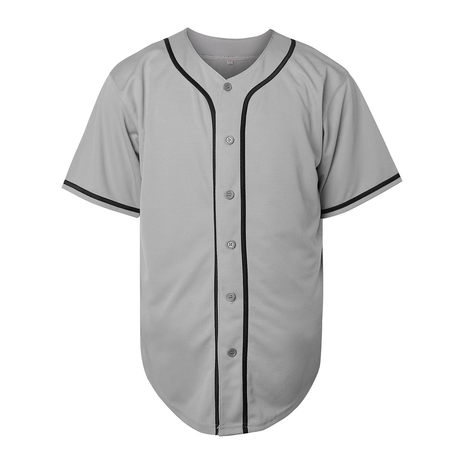 Baseball Shirt Solid Color Blank Empty Version Jersey Training Baseball Uniform for Men