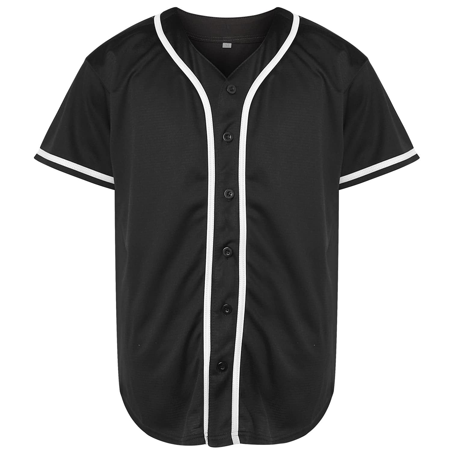 Baseball Jersey Solid Color Empty Version Jersey Training Baseball Uniform for Men