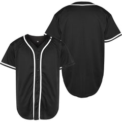 Baseball Shirt Solid Color Blank Empty Version Jersey Training Baseball Uniform for Men