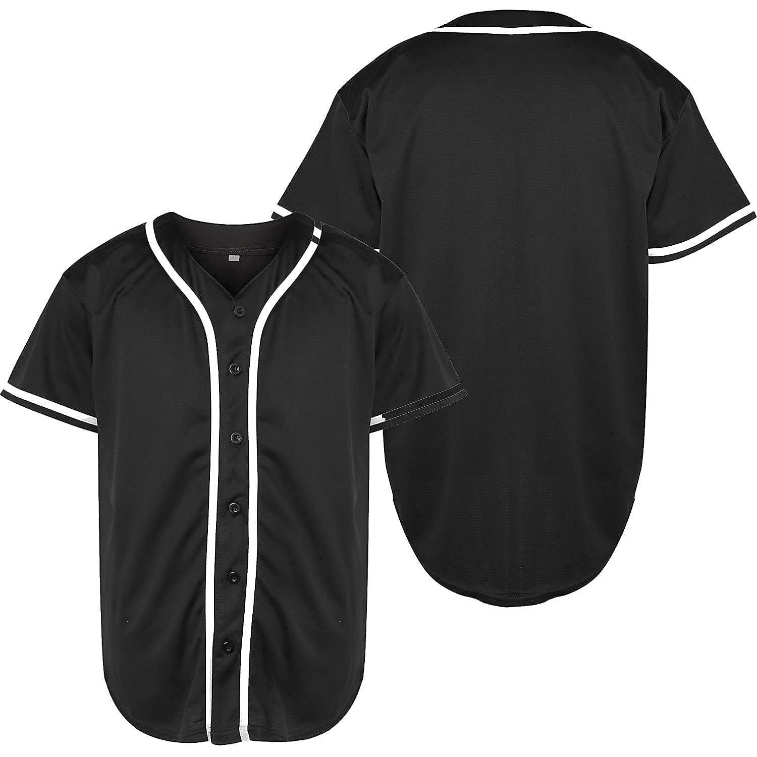 Baseball Jersey Solid Color Empty Version Jersey Training Baseball Uniform for Men