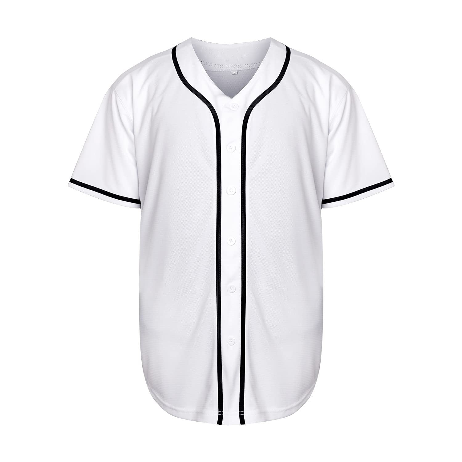 Baseball Shirt Solid Color Blank Empty Version Jersey Training Baseball Uniform for Men