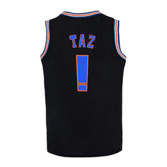 Space Jam Basketball Jersey Tune Squad # ! TAZ Black Color