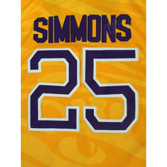 LSU Tigers #25 Ben Simmons Yellow Basketball Jersey - College Fan Gear