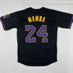 Kobe Bryant Legend Jersey 8/24 Stitched Baseball Jersey Black Color