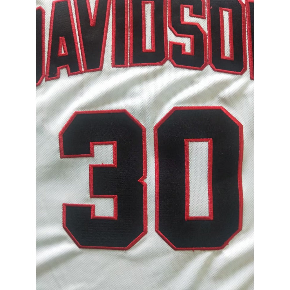 Stephen Curry #30 Davidson College Basketball Jersey White