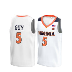 Virginia Cavaliers Kyle Guy  #5 2019 Basketball Jersey White