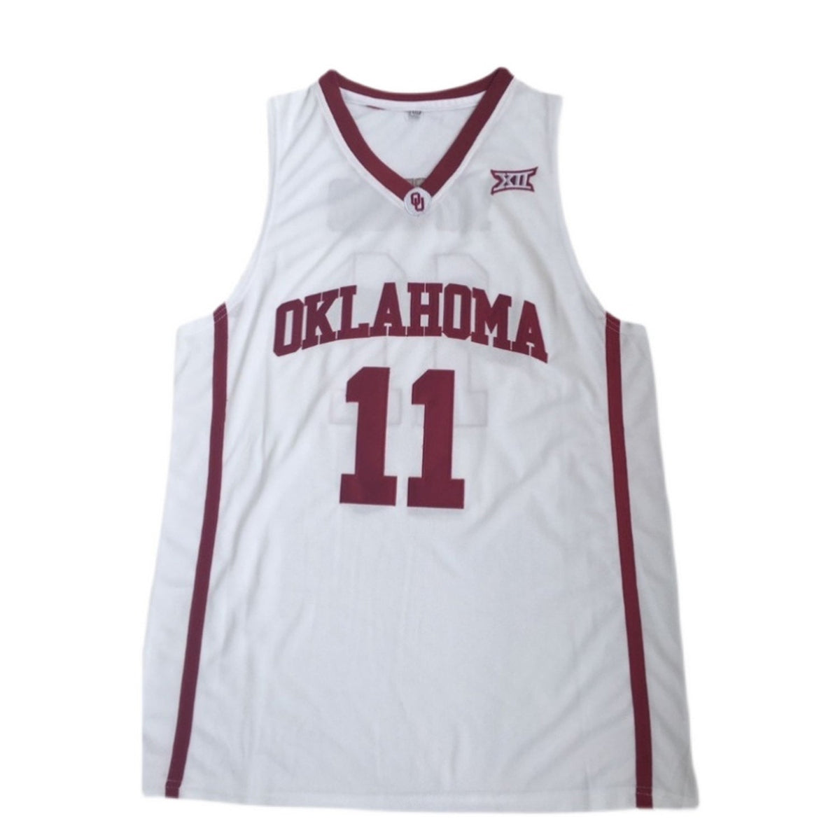 Trae Young #11 Oklahoma College Basketball Jersey White Color