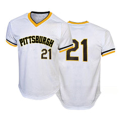 Men's Pittsburgh  #21 #8 Baseball Jersey Mesh Shirts: Sports Match Edition