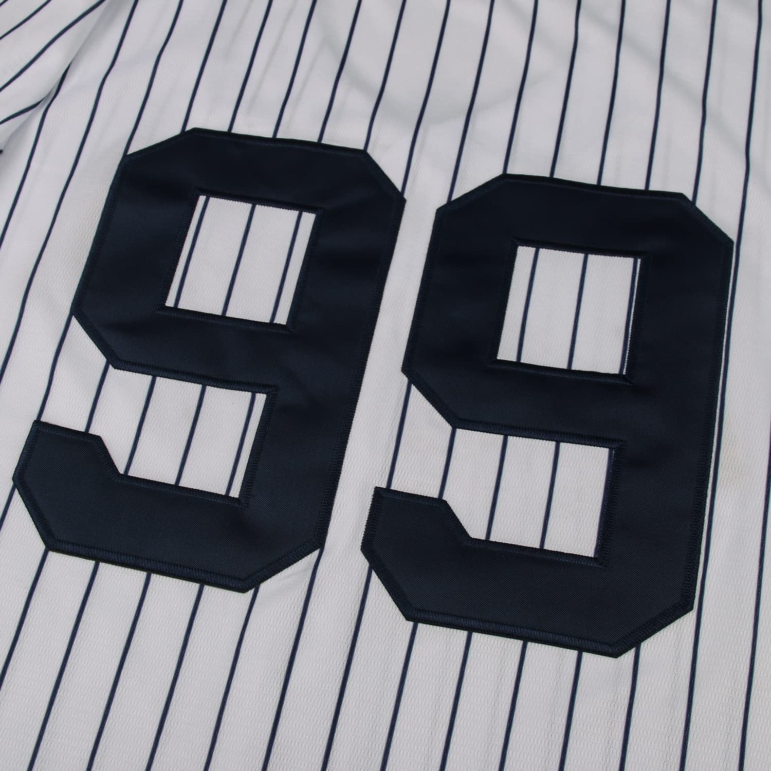 Hammer of Judge #99 Stripes Retro Baseball Jersey Stitched 90s Clothing Shirt for Party