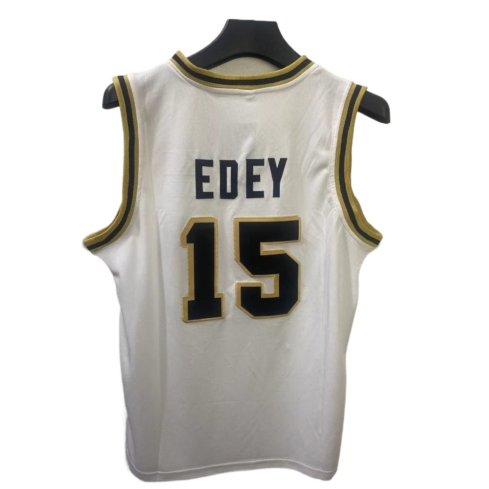 Zach Edey #15 Purdue Custom Retro Men Basketball Jersey Stitched  - White