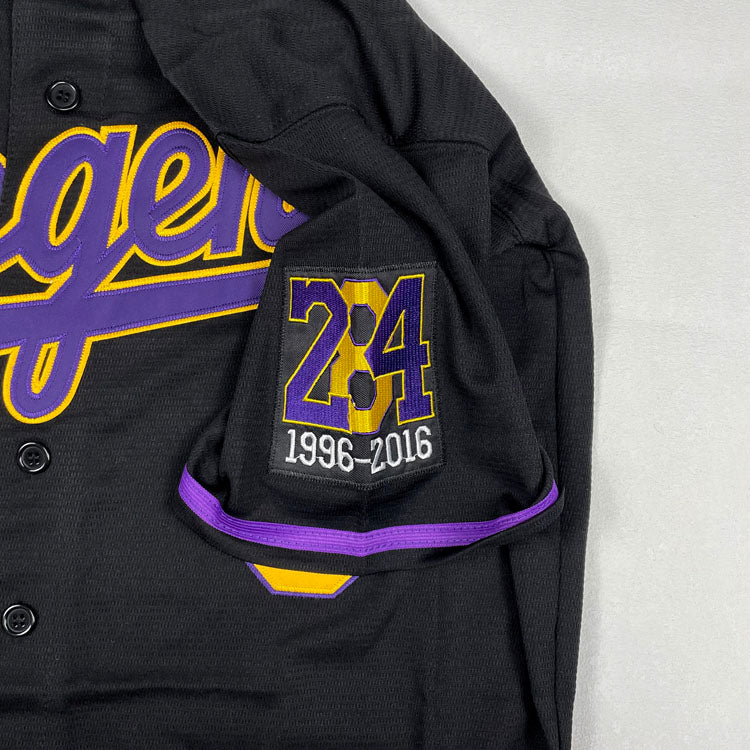 Kobe Bryant Legend Jersey 8/24 Stitched Baseball Jersey Black Color